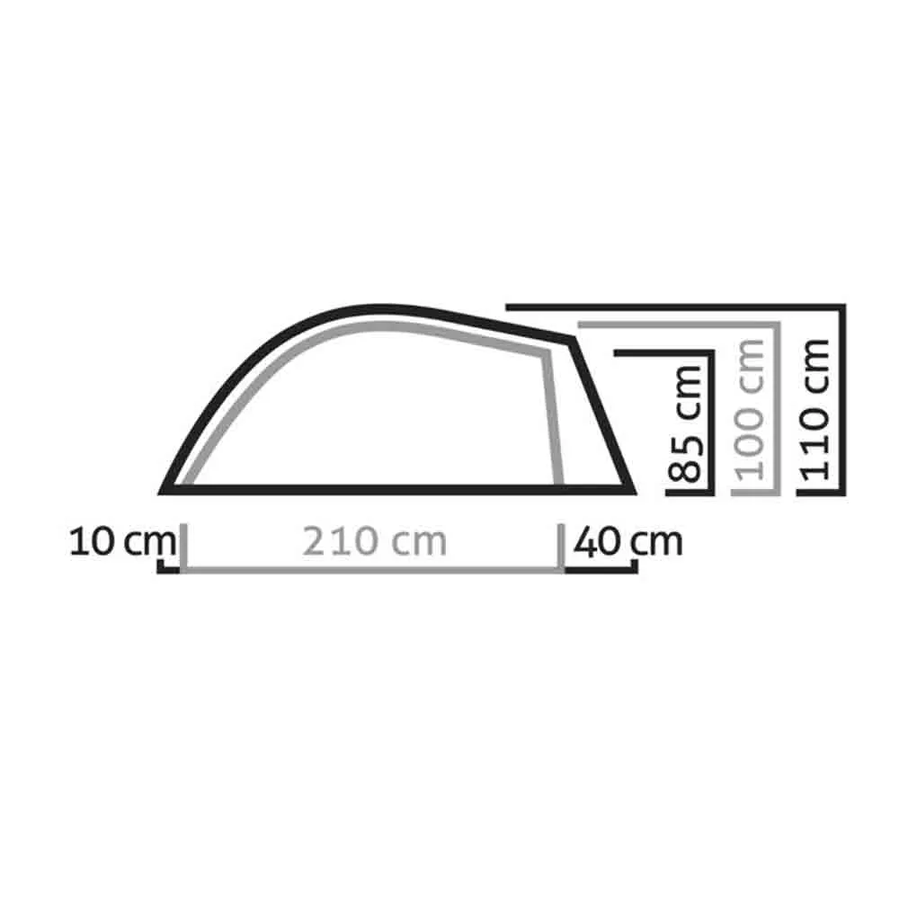  Litetrek II Tent Lightgrey/Cactus