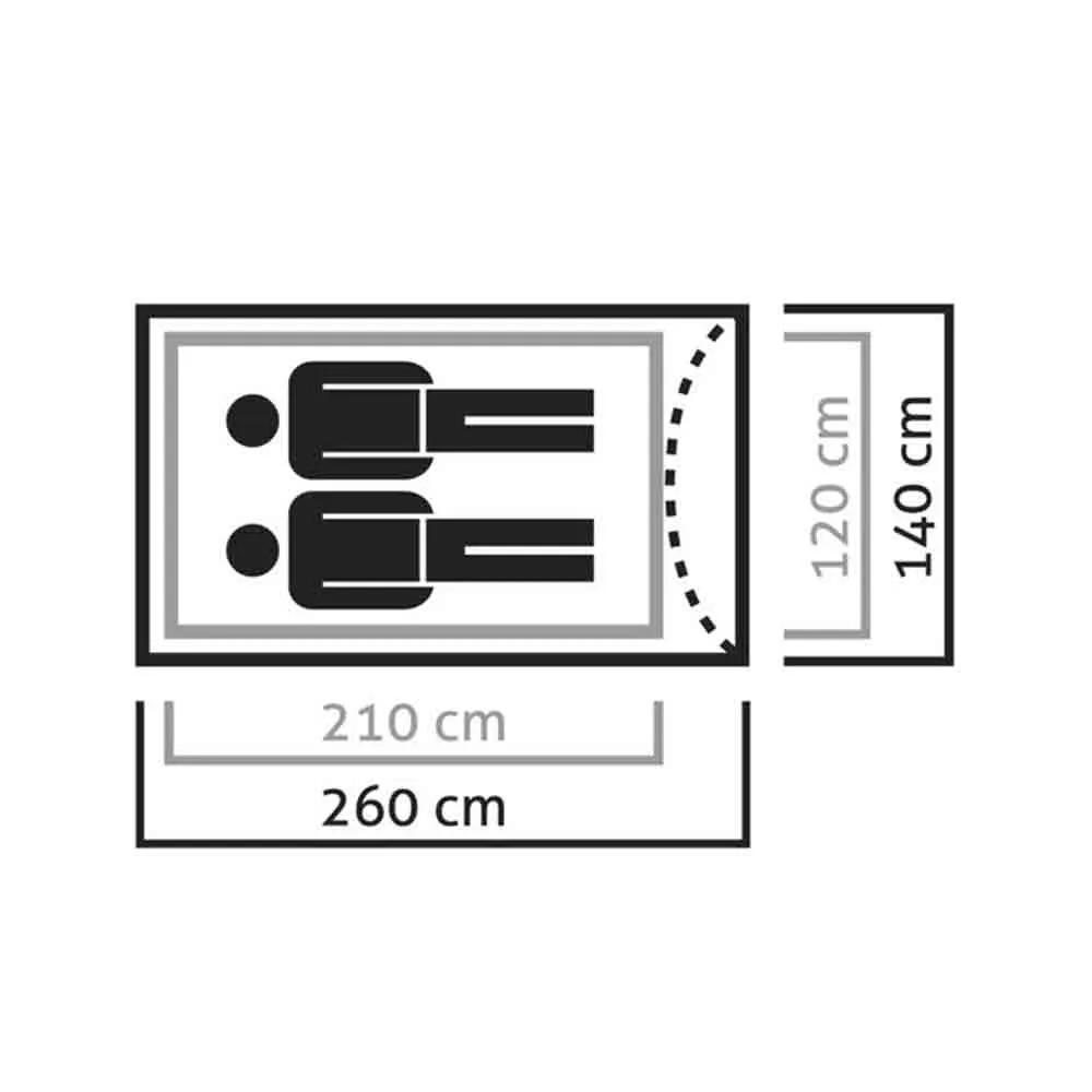  Litetrek II Tent Lightgrey/Cactus