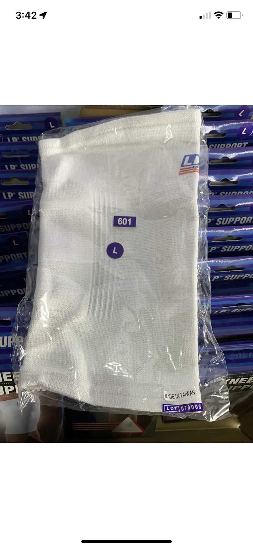 LP 601 Knee Support Wrap Elastic Compression Brace  Large