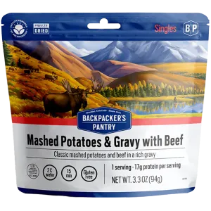 Mashed Potatoes and Gravy with Beef