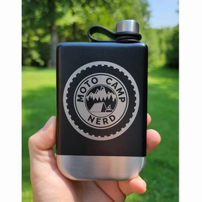 Moto Camp Nerd Flask