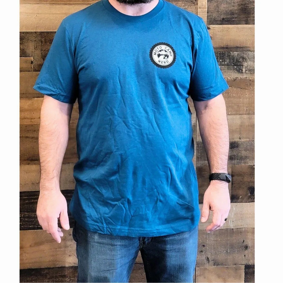 Moto Camp Nerd T-Shirt Deep Teal