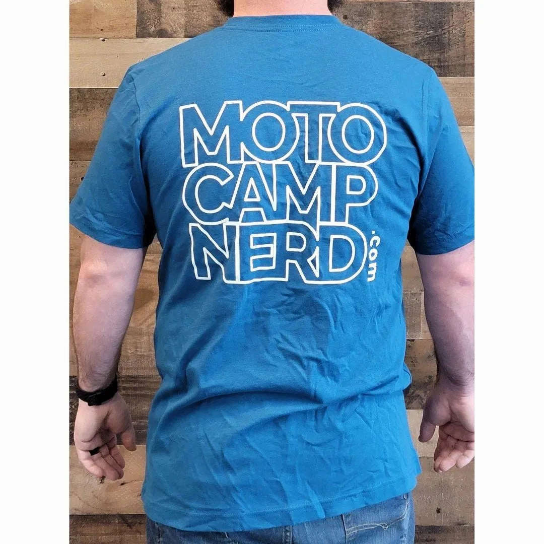 Moto Camp Nerd T-Shirt Deep Teal
