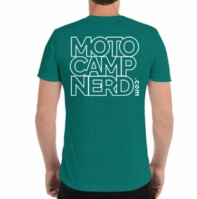 Moto Camp Nerd T-Shirt Teal