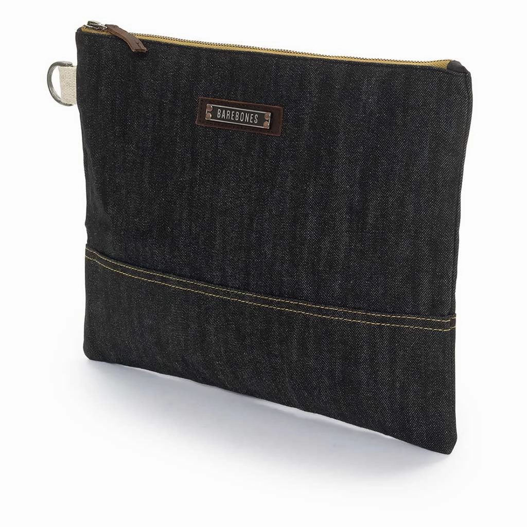 Neelum Zipper Pouch | Waxed Denim