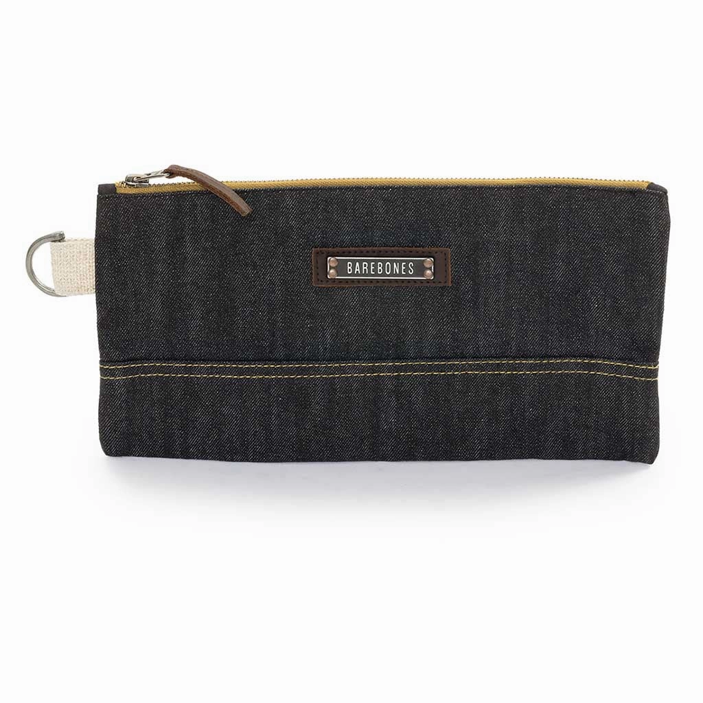 Neelum Zipper Pouch | Waxed Denim