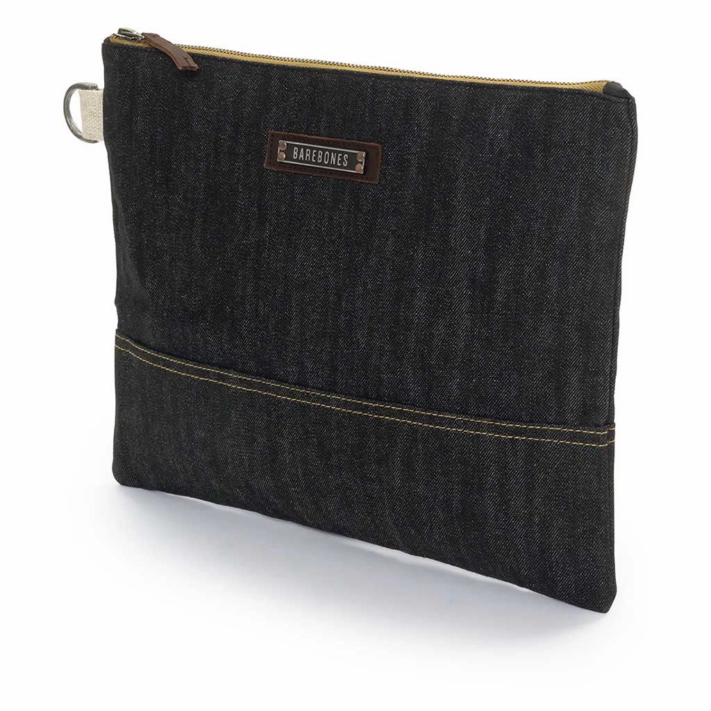 Neelum Zipper Pouch | Waxed Denim