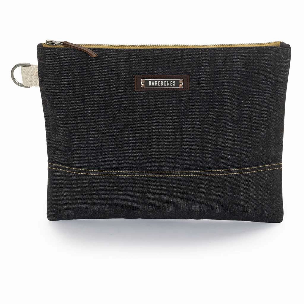 Neelum Zipper Pouch | Waxed Denim