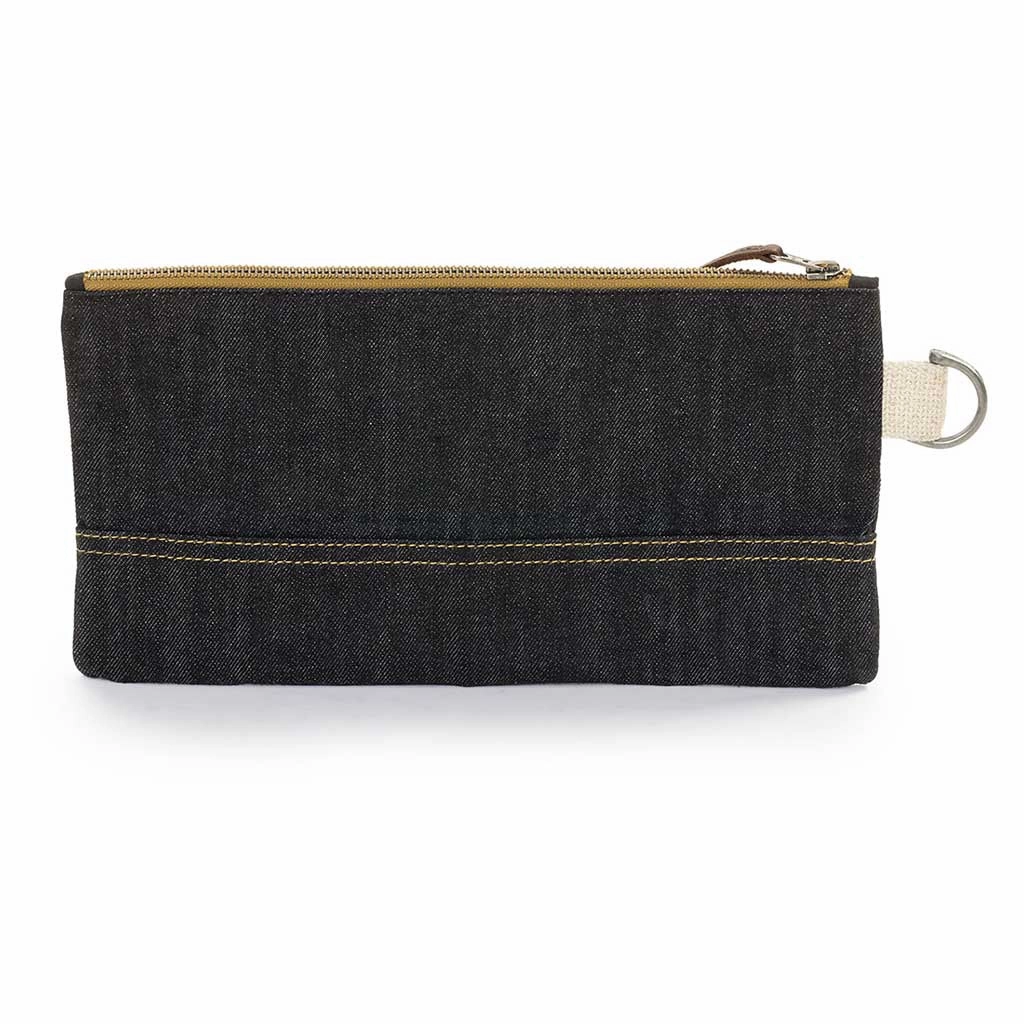 Neelum Zipper Pouch | Waxed Denim