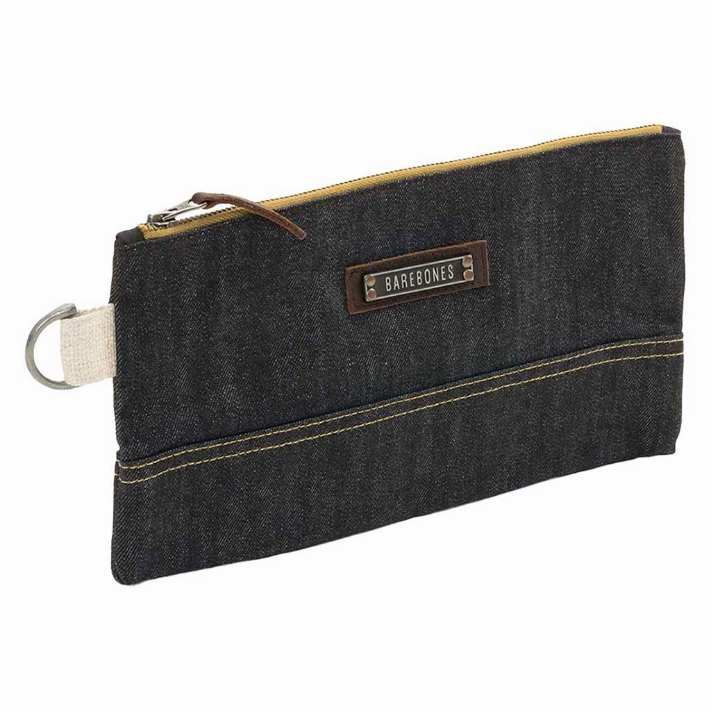 Neelum Zipper Pouch | Waxed Denim