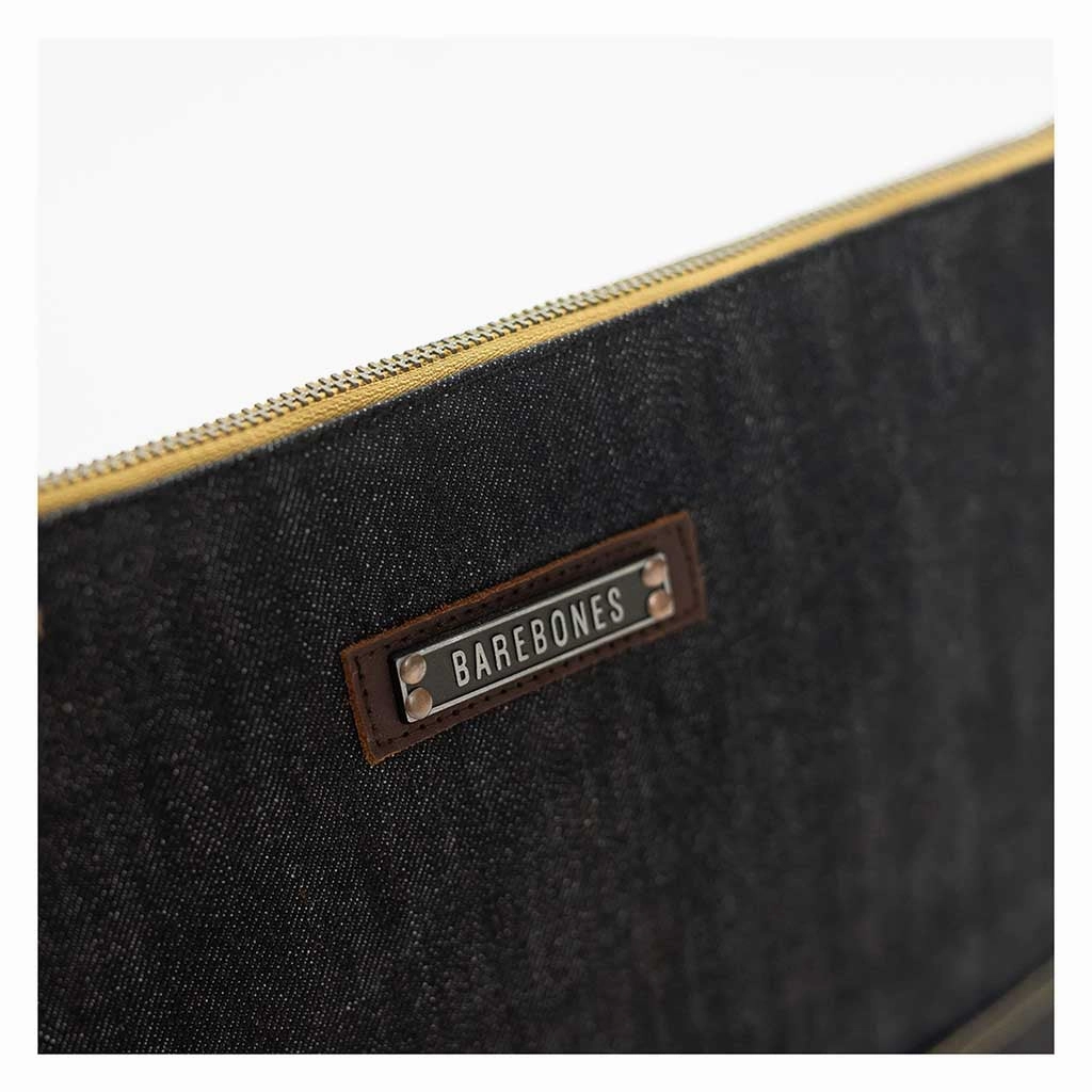 Neelum Zipper Pouch | Waxed Denim