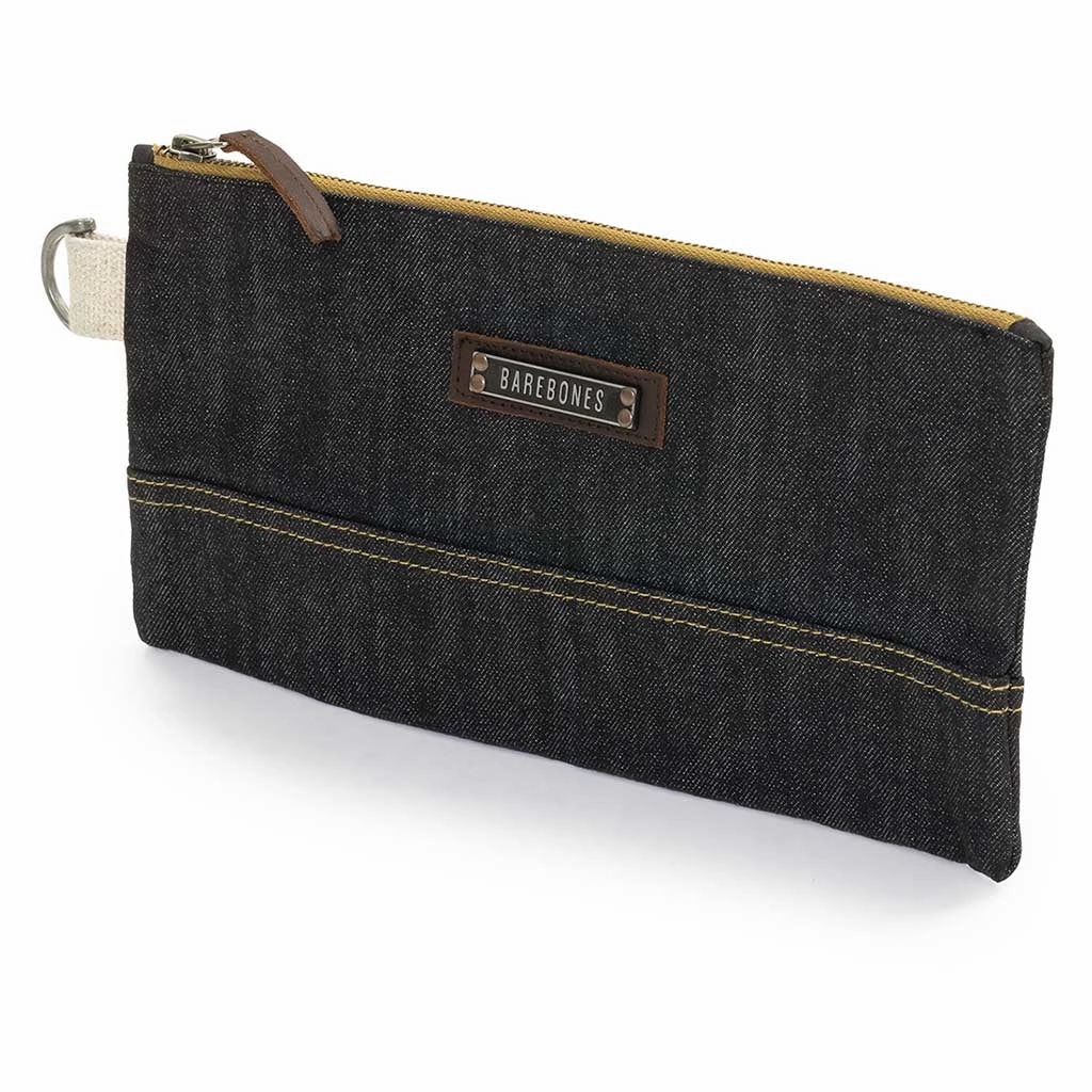 Neelum Zipper Pouch | Waxed Denim
