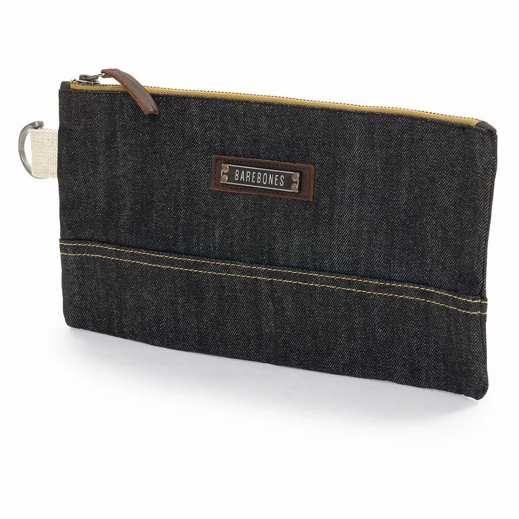 Neelum Zipper Pouch | Waxed Denim
