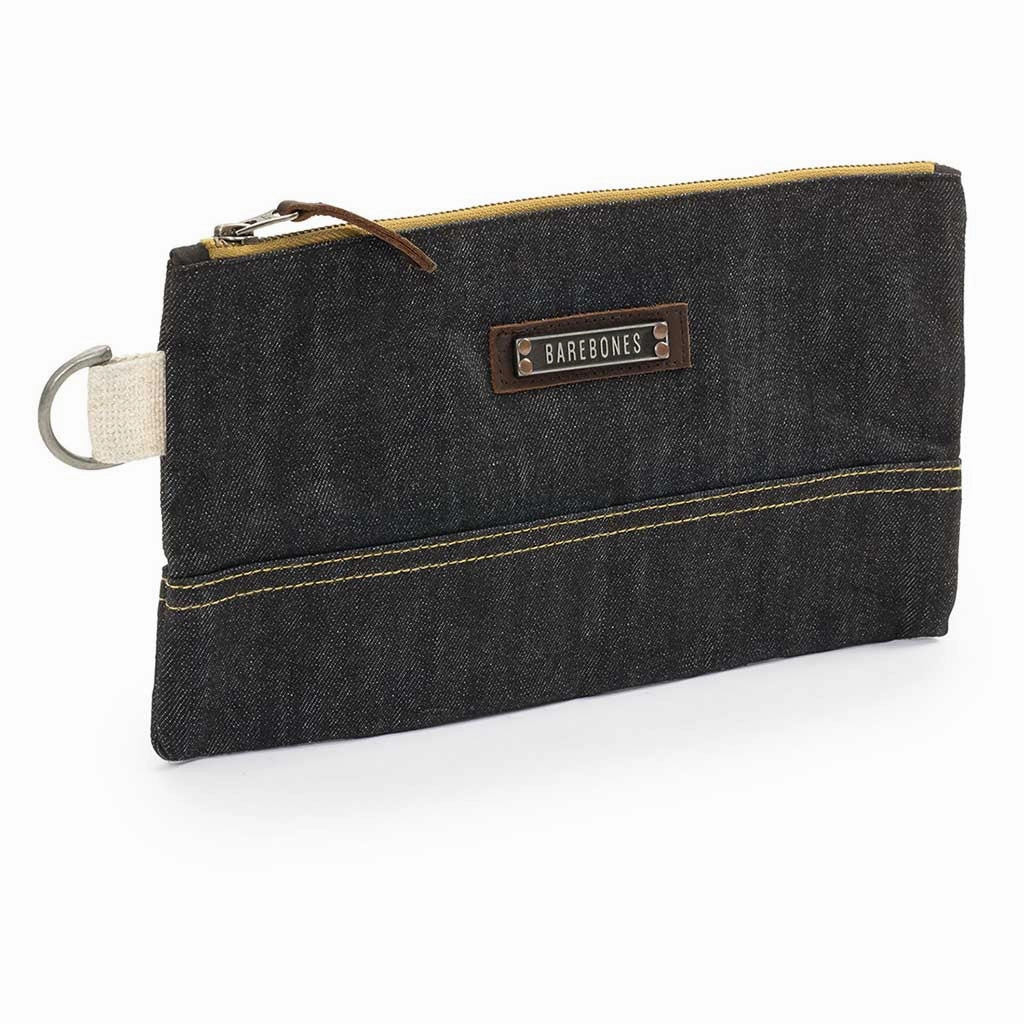 Neelum Zipper Pouch | Waxed Denim