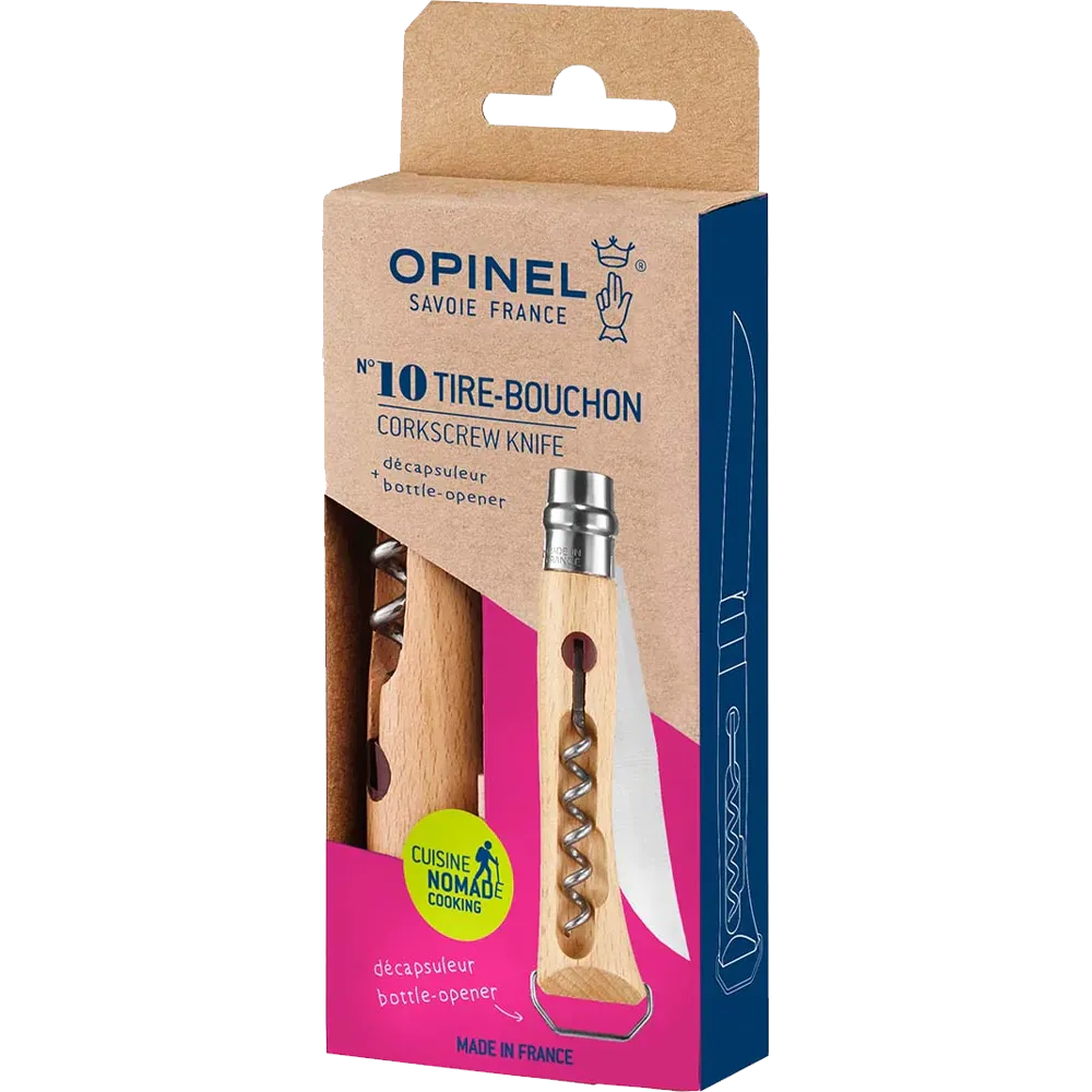 No. 10 Corkscrew Bottle Knife with Bottle Opener