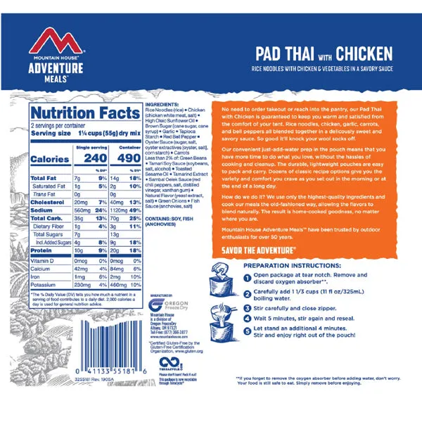 Pad Thai w/ Chicken (2 Servings)