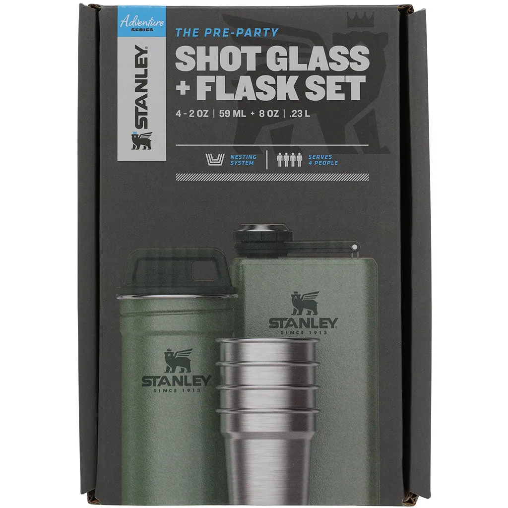 Pre-Party Shot Glass & Flask Set