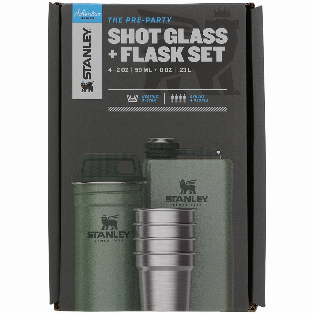 Pre-Party Shot Glass & Flask Set