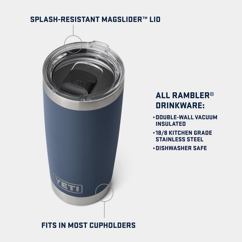 Rambler 20 oz. Tumbler with MagSlider Lid