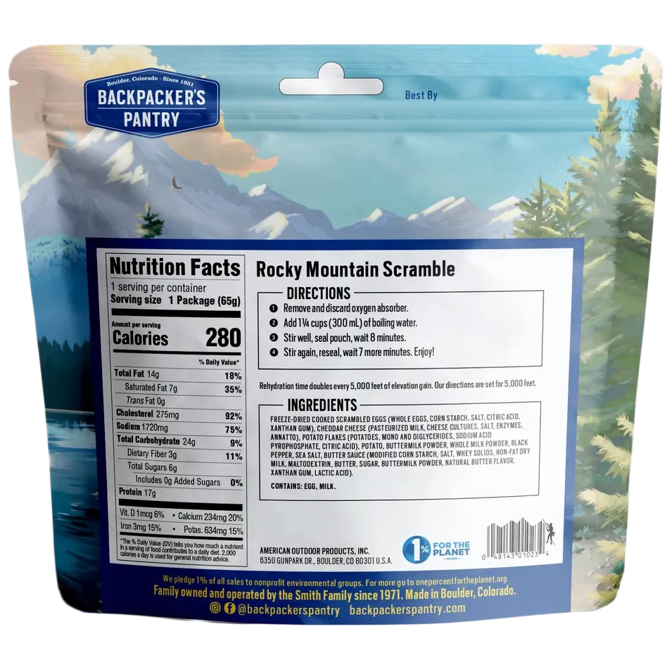 Rocky Mountain Scramble (1 Serving)