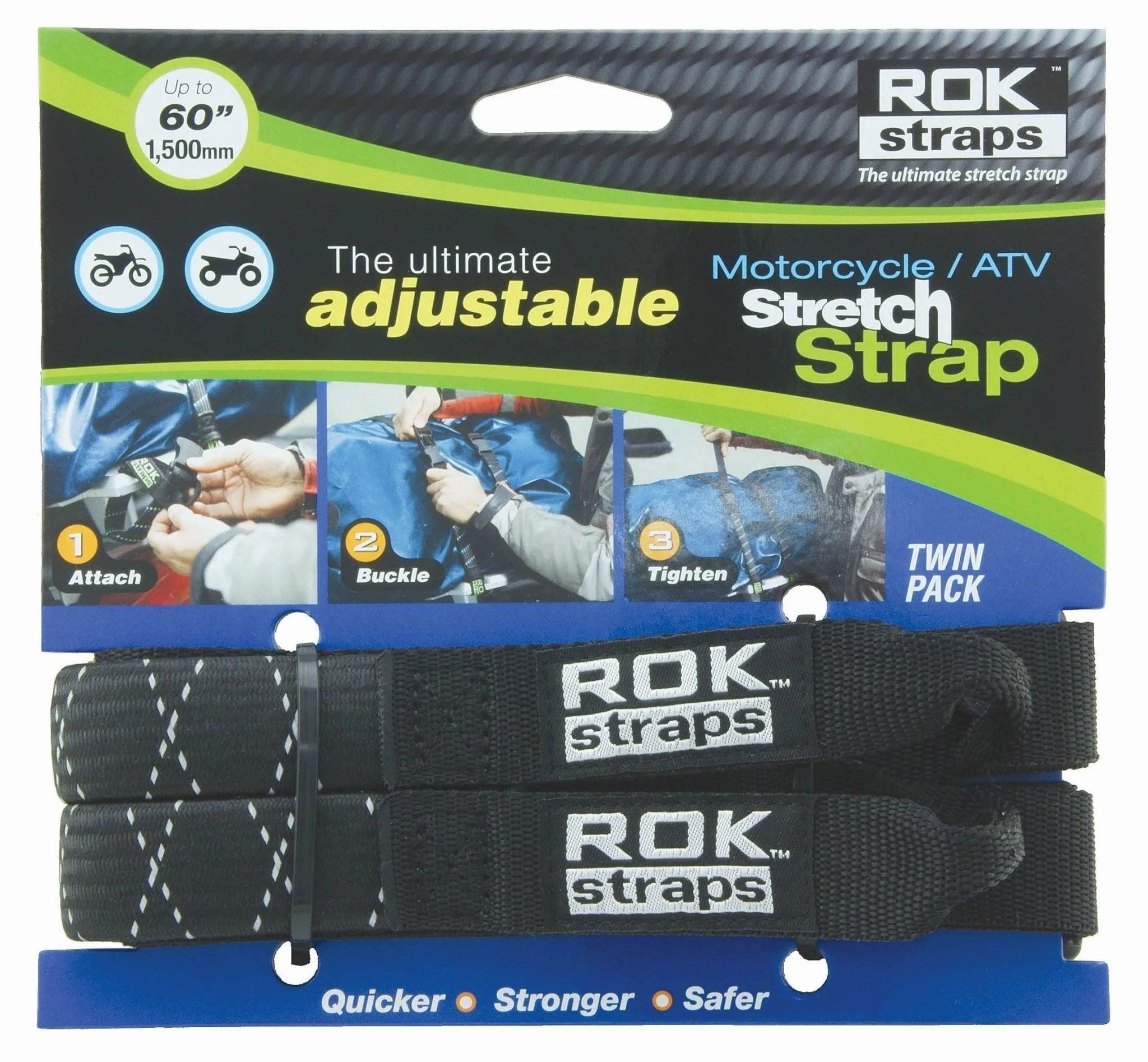 ROK Straps | Adjustable Motorcycle Strap