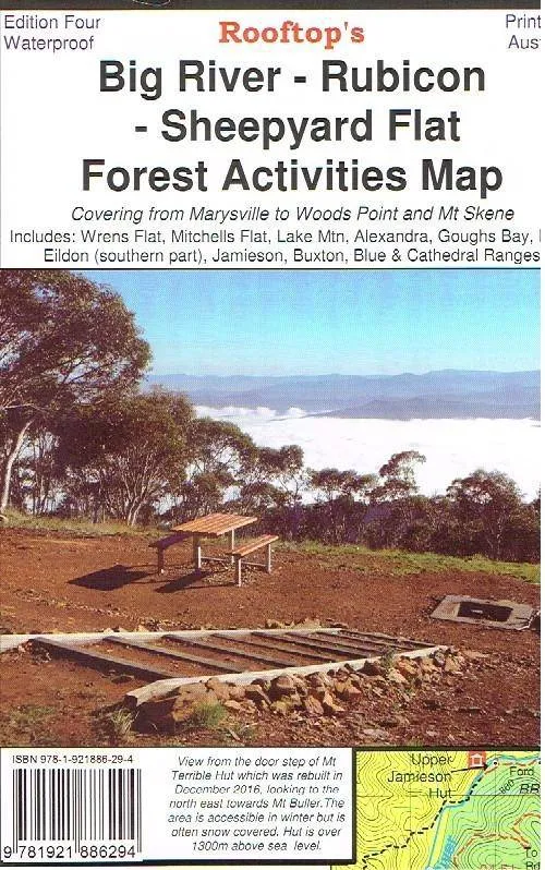 Rooftop's Big River, Rubicon, Sheepyard Flat Forest Activities Map