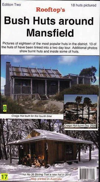 Rooftop's Bush Huts around Mansfield Map