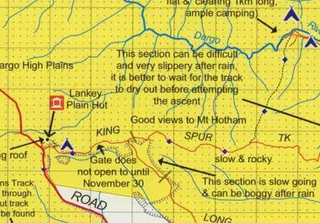 Rooftop's Dargo Wonnangatta Adventure Map