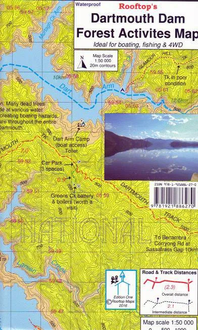 Rooftop's Dartmouth Dam Forest Activities Map