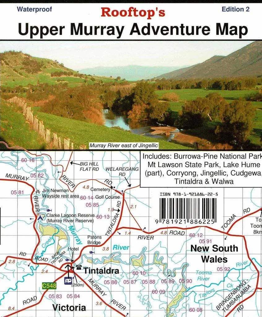 Rooftop's Upper Murray Adventure Map - Edition 2