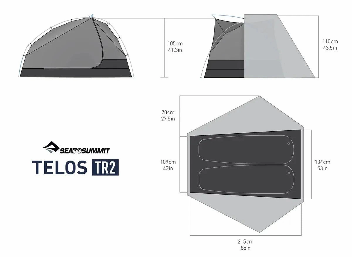 Sea to Summit | Telos Bikepacking TR2 - Two Person Freestanding Tent