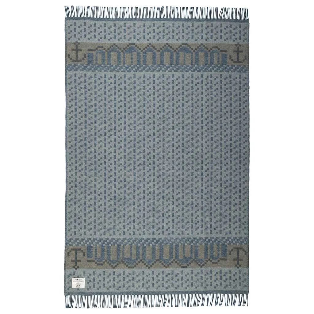 Skaft Marin Wool Blanket