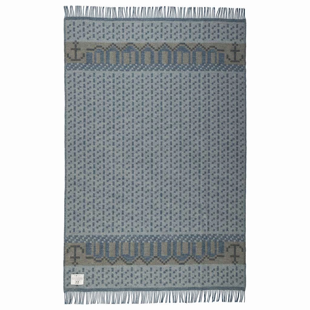Skaft Marin Wool Blanket