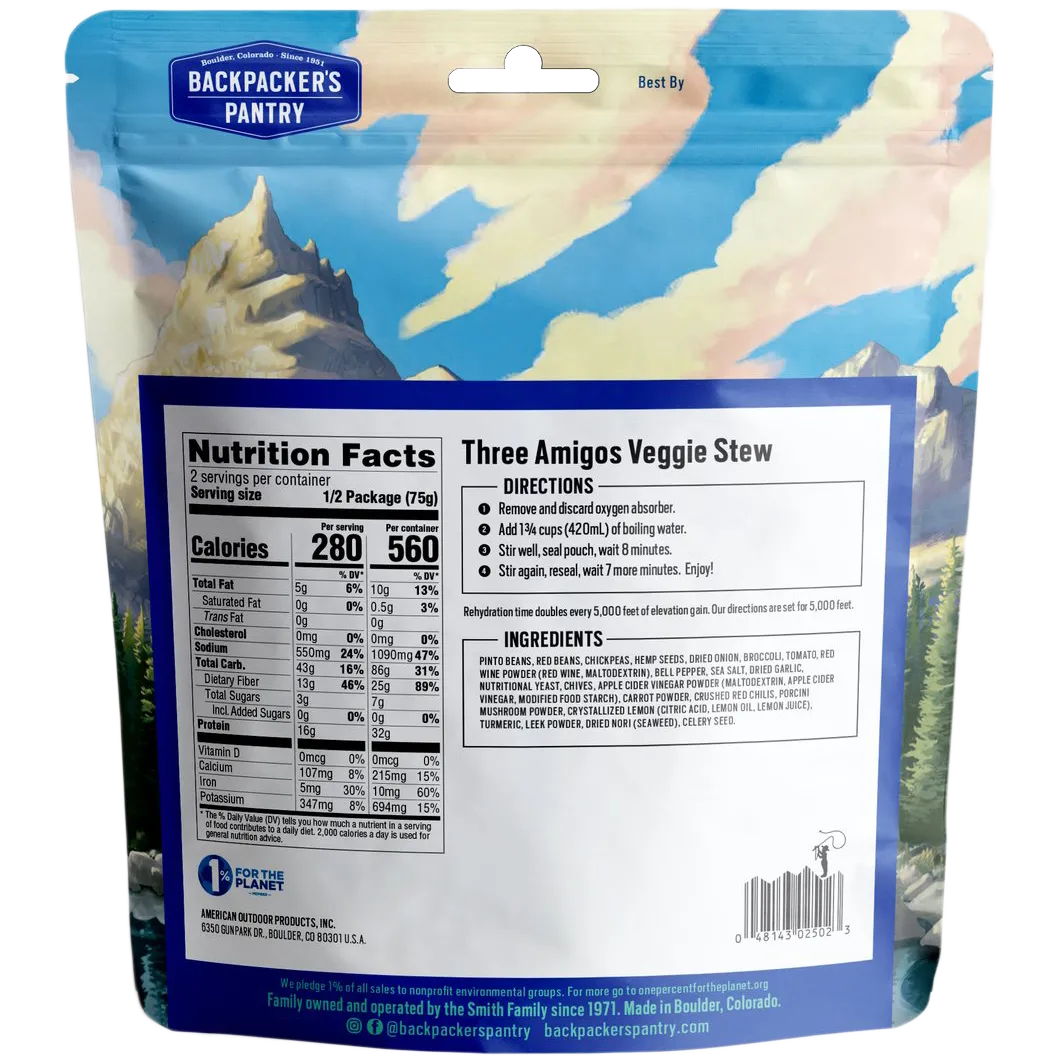 Three Amigos Veggie Stew (2 Servings)