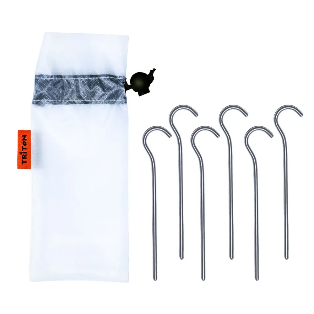  Titanium Hook Tent Stake