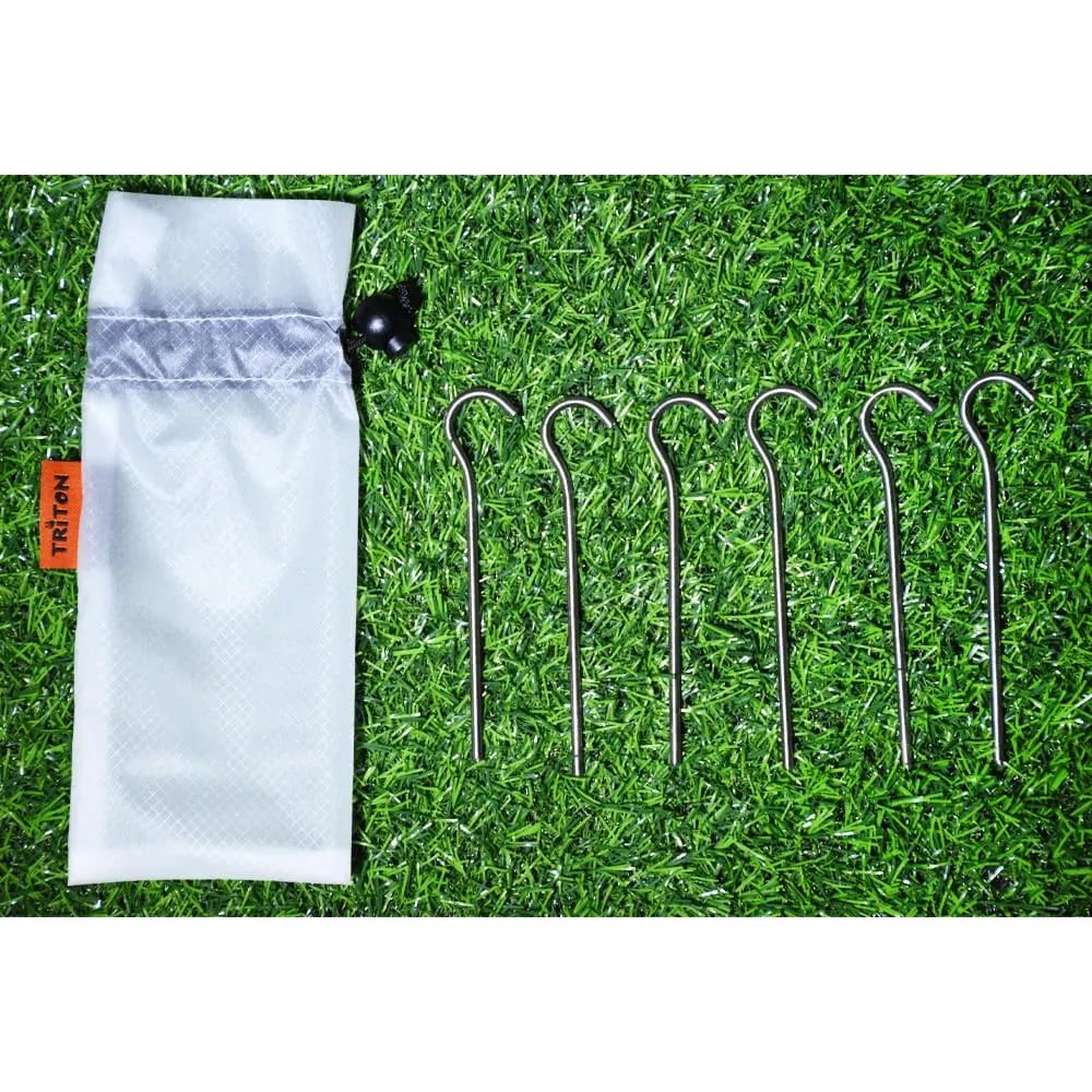  Titanium Hook Tent Stake