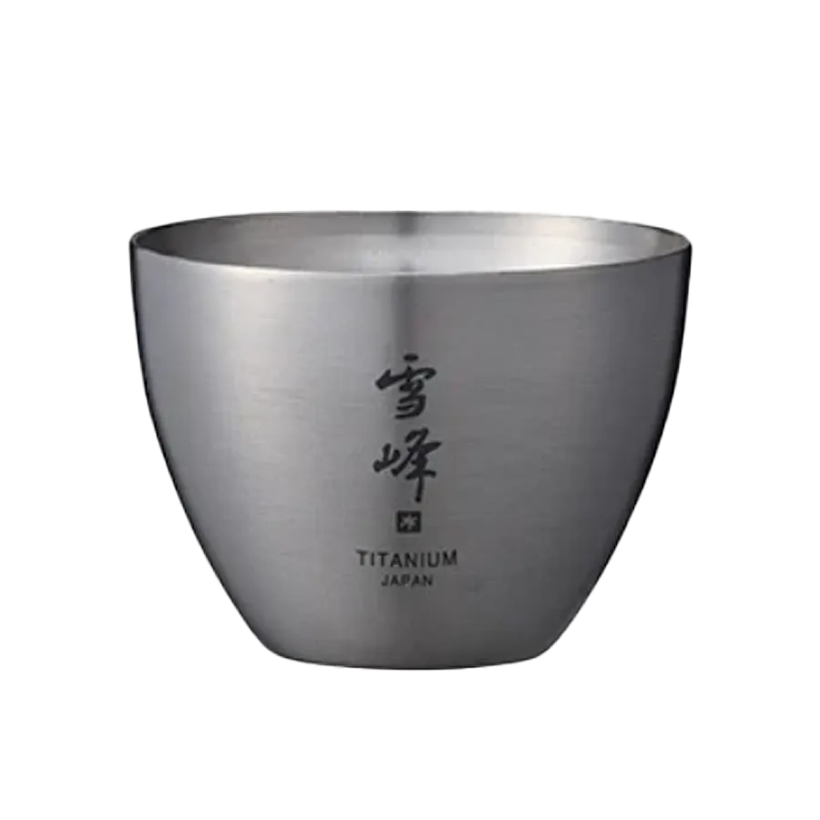 Titanium Sake Double Wall Cup