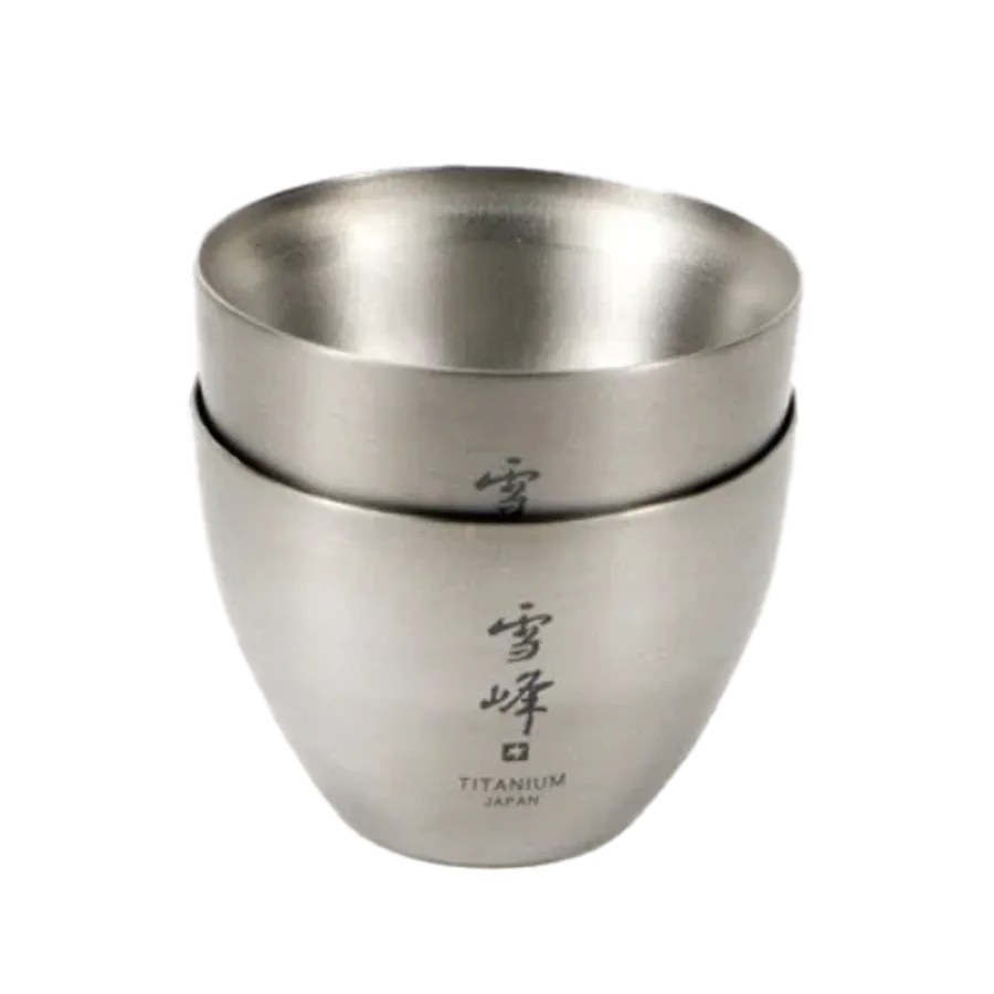 Titanium Sake Double Wall Cup
