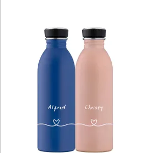 Urban Bottle 500ml - Gold Blue   Dusty Pink