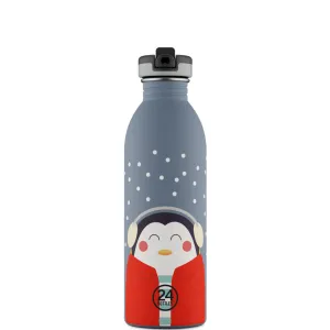 Urban Bottle 500ml - Happy Penguin (color lid)