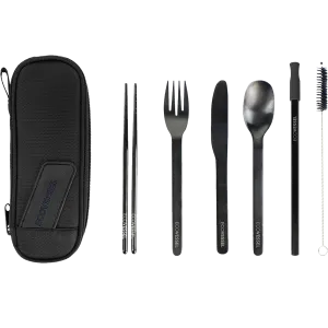 Wanderware 6-Piece Reusable Stainless Steel Utensil Set