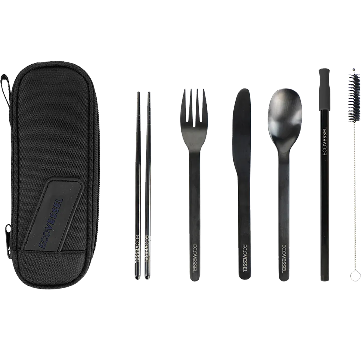 Wanderware 6-Piece Reusable Stainless Steel Utensil Set